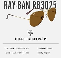 Ray-Ban RB3025 Classic Polarized Aviator Shape