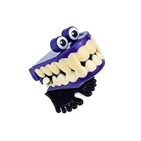 Children Toys,Dartphew 1Pcs [ Halloween Clockwork Gift Wind Up Vampire Tooth Bounce Toy ] - Educational Toy - Good props for Halloween - Gift for Kids Baby Boys Girls(Size:5x4.5cm) (Purple)