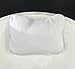 Super Soft Bath Pillow with Suction Cups White - Removable and Washable Cover