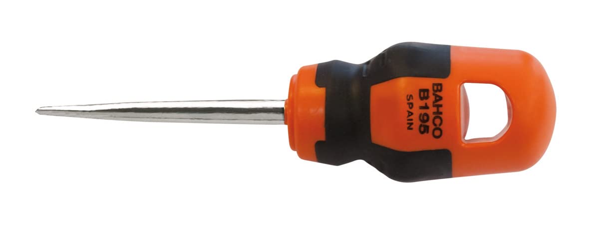 Bahco B195.040.025 "Stubby" Slotted Screwdriver, Multi-Colour, 4 x 1 x 25 mm