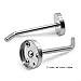 Shineme 4Pack Stainless Steel Wall Hook Single Holder for Living Room Coat Hat Robe Hanger Bathroom Towel Kitchen Strong Heavy Duty Garage Storage Organizer Utensil Hook (large-4pcs)