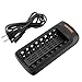 Shentec Ni-MH Ni-Cd 8 Bay AA AAA Battery Charger, Smart AAA AA Rechargeable Batteries Charger