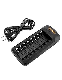 Cargador de batería Ni-MH Ni-Cd AA y AAA de 8 bahías de Shentec, cargador de pilas recargables AA AAA