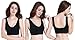 PRETTYWELL Sleep Bras for Women, Comfort Seamless Wireless Stretchy Sports Bra,3 Pack Yoga Bras, with Removable Pads