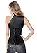 Charmian Women's Steampunk Gothic Heavy Strong Steel Boned Corset with Zipper