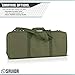 Savior Equipment American Classic Tactical Double Short Gun Case Pistol Bag, Spacious Front Pockets, Padded Shoulder Strap Included, 28 Inch Green