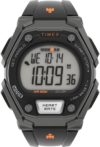 Timex Men's Ironman Triathlon 50-Lap T5K220 WR 100m Orange