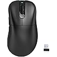 KYSONA Wireless Gaming Mouse, 24000 DPI, Wired/2.4GHz/Bluetooth Ergonomic Mouse, 150Hours Battery Life, Free Lag, 57g Lightweight Rechargeable Gaming Mice for Laptop/PC/Mac/Tablet/Xbox/MacBook, Black