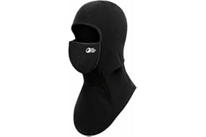 Magnetic Buckle Balaclava Ski Mask Breathable Windproof Face Cover with Mesh Airflow, Headphone Cable Port