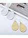 Tatuo 8 Pairs Teardrop Leather Earrings Petal Drop Earrings Antique Lightweight Leather Earrings for Women Girls (Mix Color Set B)