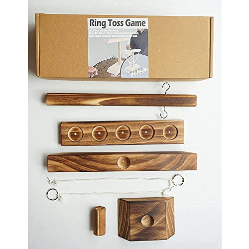 Ring Game Hook Game Ring Toss Game for Kids and AdultsWooden Board