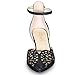 IDIFU Women's IN2 Candice Wedding Rhinestones Sequins Low Kitten Heels Pumps Dress Evening Shoes for Women Bridal Bride
