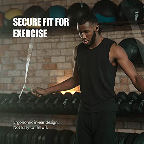 XTREMTEC True Wireless Earbuds, Bluetooth Earbuds Noise Cancelling Bluetooth Headphones for iPhone/Android Small Earbuds with Mic Waterproof Cordless in-Ear Earphones Deep Bass Sound Headsets (Black)