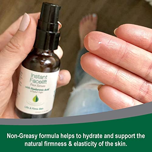 Instant Facelift Serum w/ Hyaluronic Acid & Pepha Tight Formula to Lift