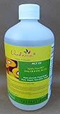 Organic Verdana Food Grade MCT Oil - 16 Fluid Oz  Palm Oil Derived - Pure True Medium Chain Triglycerides, without Long Chain for Easy Absorption  Great for Food, Skin, Aromatherapy products