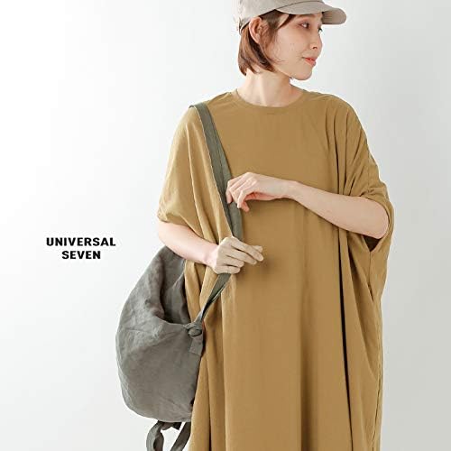 Amazon Co Jp ユニヴァーサルセブン Universal Seven Aranciato別注 エーゲ海天竺ワイドワンピース F ベージュ Col 021 Us171ct087 F 021 服 ファッション小物