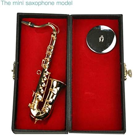Mini Saxophone Musical Instruments Goldplated Miniature Saxophone Home Decor