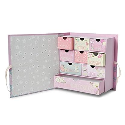 Tri Coastal Design Erste Baby Erinnerungsbox Mit 9 Schubladen Zur Aufbewahrung Besonderer Erinnerungsstucke Und