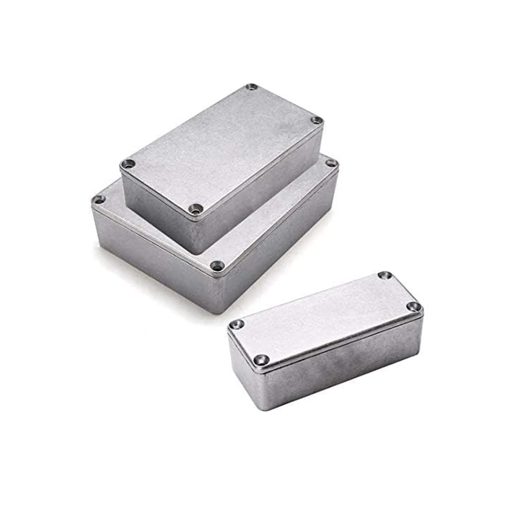 SUPERTOOL Diecast Aluminium, Waterproof Electronics Project Enclosure Box for External Enclosure Power, Outdoor (1Pcs-1590DD 188 x 119 x 37.5mm)
