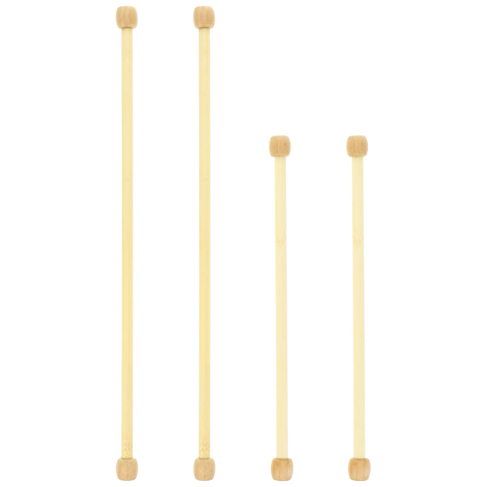 Ciieeo Bamboo Tapestry Rod Accessories 4-Pack 12.60 Inch Wooden Hanging Poles for Wall Art Flags Banners with Smooth Finish and Protruding Design for Diy Home Decoration