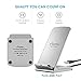 Fast Wireless Charger, ELEPHAS Qi Quick Charging Stand for Samsung Galaxy S8 Plus S7 S7 Edge S6 Edge Plus Note 5 Nexus 4 5 Nokia Lumia 920 HTC, Silver
