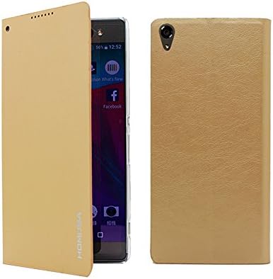 HOMOSA Sony Xperia XA Ultra Flip Case (Golden)