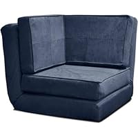 your zone flip corner chair, navy