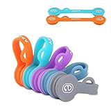 ABZON Magnetic Cable Clips Earphone Wrap Cord Organizer Soft Silicone for Headphones/Date USB Cable, Use as Bookmarks/Keychain, Cable Straps/One Step to Organize Your Disordered Cables. (5 Pack)