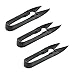 UCEC Thread Scissors, U Sewing Clipper, Golden Eagle Scissors, Beading Thread Cutter for Trimming Threads, Stitch, DIY Supplies and Embroidery Thrum Yarn - 12 Pack, Black