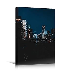 signwin Canvas Wall Art Street View Cityscape Colorful...