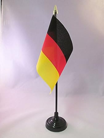 AZ FLAG Uganda Tischflagge - 15x10 Cm Mit Goldener Spitze