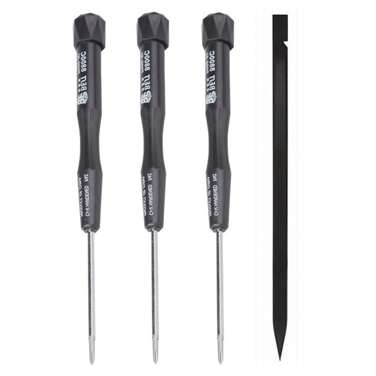 Fixinus 3-Piece Phillips Screwdriver Set with Ntistatic Nylon Spudger, Contains PH0, PH00, PH000, Ideal for Laptop, PC Repair