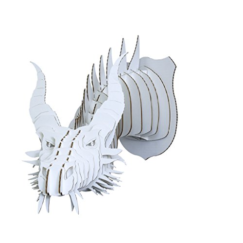 Cardboard-Safari-Recycled-Cardboard-Animal-Taxidermy-Dragon-Trophy-Head-Nikita-White-Large
