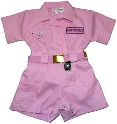 camobarn Park Princess Baby Girls 2pc Pink Park Ranger Style Shorts Set Made In The USA (18 Month)