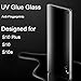 [2-Pack] FANSONG Galaxy S10 Plus Screen Protector Full Glue Tempered Glass Support Fingerprint Reader 3D Curved for Samsung Galaxy S10 Plus 6.4-inch (Screen Protector-Clear)