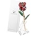 DEFAITH 24K Gold Dipped Real Rose Gifts, Great Wedding Anniversary Valentines Day Love Gift for Her Wife Girlfriend Spouse, with Stand (Red Original)