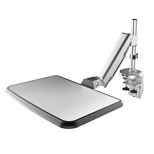 Loctek Swivel Desk Laptop Mount Arm Stand, Fits 10"17" Notebook Height