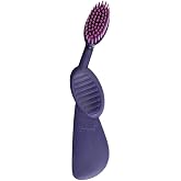 Radius Flex Brush with Soft Bristles Toothbrush BPA Free &amp; ADA Accepted Designed to Improve Gum Health &amp; Reduce Issues - Right Hand - Purple - Pack of 1