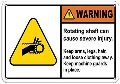 Vivityobert Señal de Advertencia de Metal para Evitar Lesiones Graves y