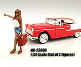 Hitchhiker 2-pc Figures Set: Girl with Driver 1:24 Scale