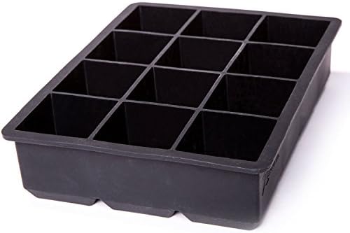 Zenware Silicone Extra Large 2 Inch 12 Ice Cubes Tray Mold