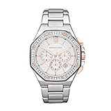Michael Kors Women's Stainless Steel Quartz Chronograph Crystal Two Tone Dial MK5504