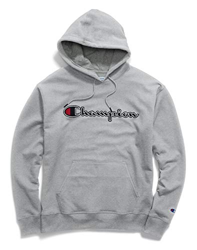Champion Men's Powerblend Fleece Pullover Hoodie Felt Script Logo With Châ—ï¸Ships directly from Hanesâ—ï¸â—ï¸Ships directly from Hanesâ—ï¸