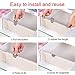 ikedon Drawer Dividers, Adjustable Drawer Divider, Anti-Scratch Foam Edges Drawer Dividers Organizers for Bedroom, Bathroom, Closet, Clothing, Office, Kitchen Storage (4, 11-17