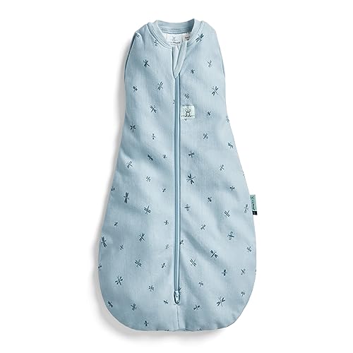 ergoPouch Cocoon Swaddle Sack 0.2 TOG - Baby Sleep Sack, Gentle Snug Fit Helps Calm Startle Reflex, Ideal for Arms In/Out Sleeping, Soft Breathable Fabric for Better Sleep