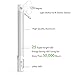 Motion Sensor Closet Lights, USB Rechargeable Under-Cabinet Lightening, 25 LED Wardrobe Lights, Detachable LED Night Light Bar for Bathroom, Bedroom, Gun Safe, Storage Room, T-04 White Light