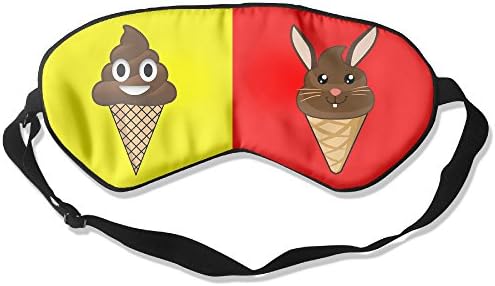Poop Emoji Poop Ice Cream Pop Art Natural Silk Sleep Mask &amp; Blindfold Super-smooth Eye Mask