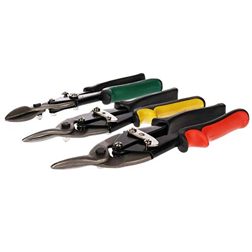 3pc Heavy Duty Tin Snips Set Sheet Metal Cutters Shears Tinsnip,Jikkolumlukka