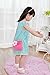 YANSION Girls Cute Plush Purses with Necklace Bracelet Ring and Earring Jewelry Set My First Purse for Little Girls Dress up and Role Play