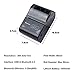 Mobile Thermal Receipt Printer, Meihengtong Handheld 2 Inches 58mm Mini Portable Bluetooth 4.0 Receipt Printer Wireless with Rechargeable Battery, Compatible with Android/ iOS, 2 Rolls Paper Inside